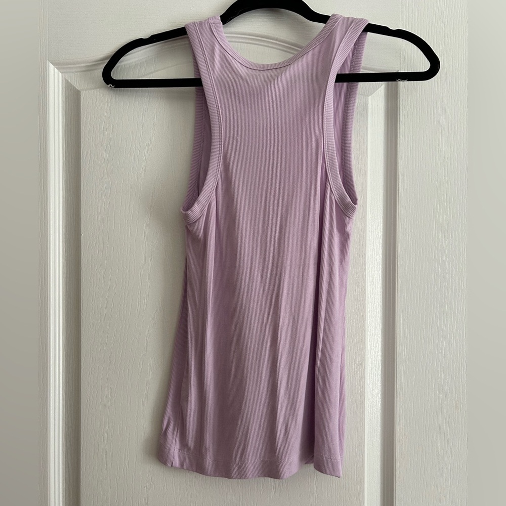 Bohme Lavender Ribbed Tank Top - Picture 3 of 3